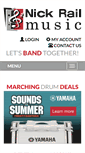 Mobile Screenshot of nickrailmusic.com